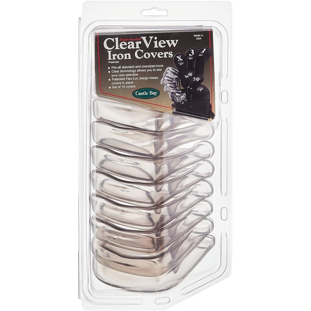 Clearview Clear View Golf Iron Covers Castle Bay RH NEW