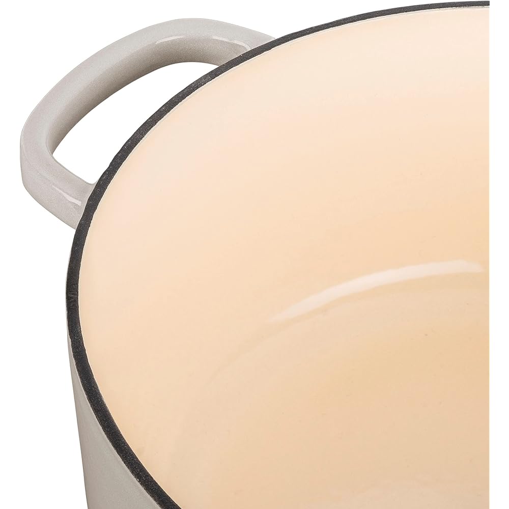 Ballarini Ballarini "Bellamonte Round 24cm Cream White" Two Handed Pot Cast Enamel Pot IH Compatible [Authorized Japanese Product] Z1023-634
