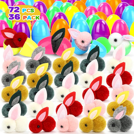 TOY Life Easter Egg Fillers with Easter Bunny 36pcs