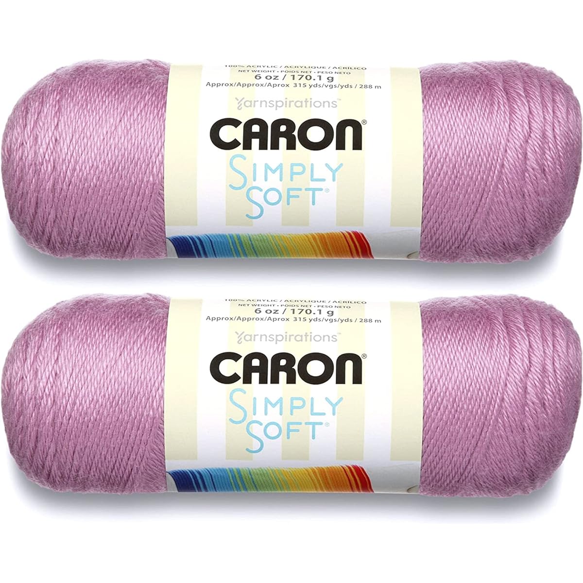 Bulk Purchase: Caron Simply Soft Yarn Solid (2 Pack) (Blackberry)