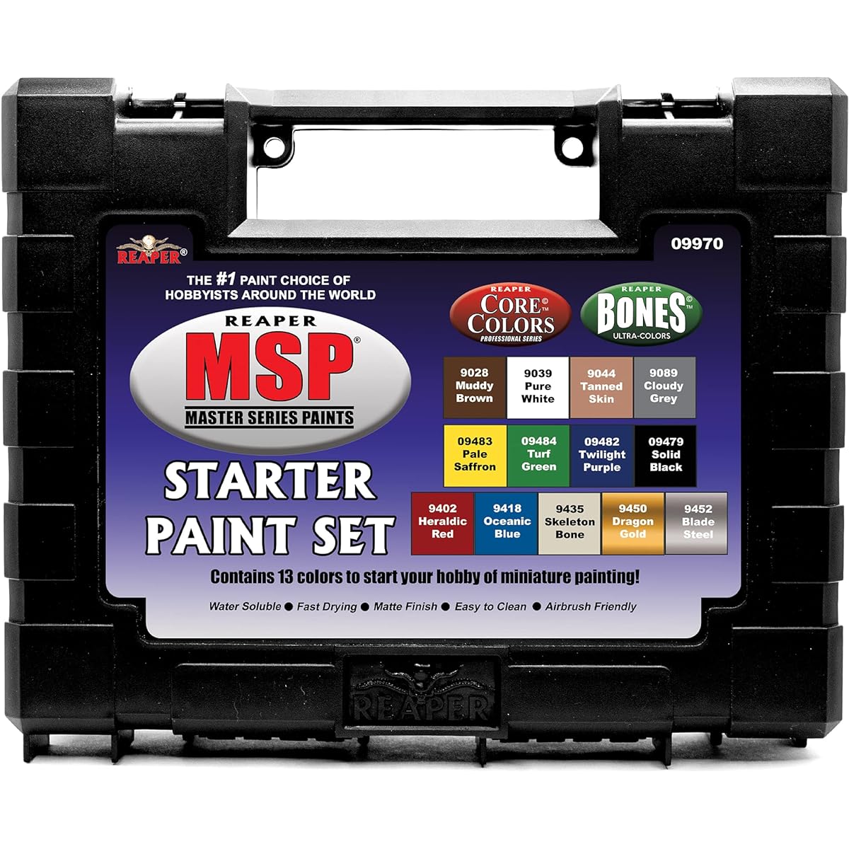 Reaper Miniatures Master Series Paints 09970 Starter Set for Mini Figures