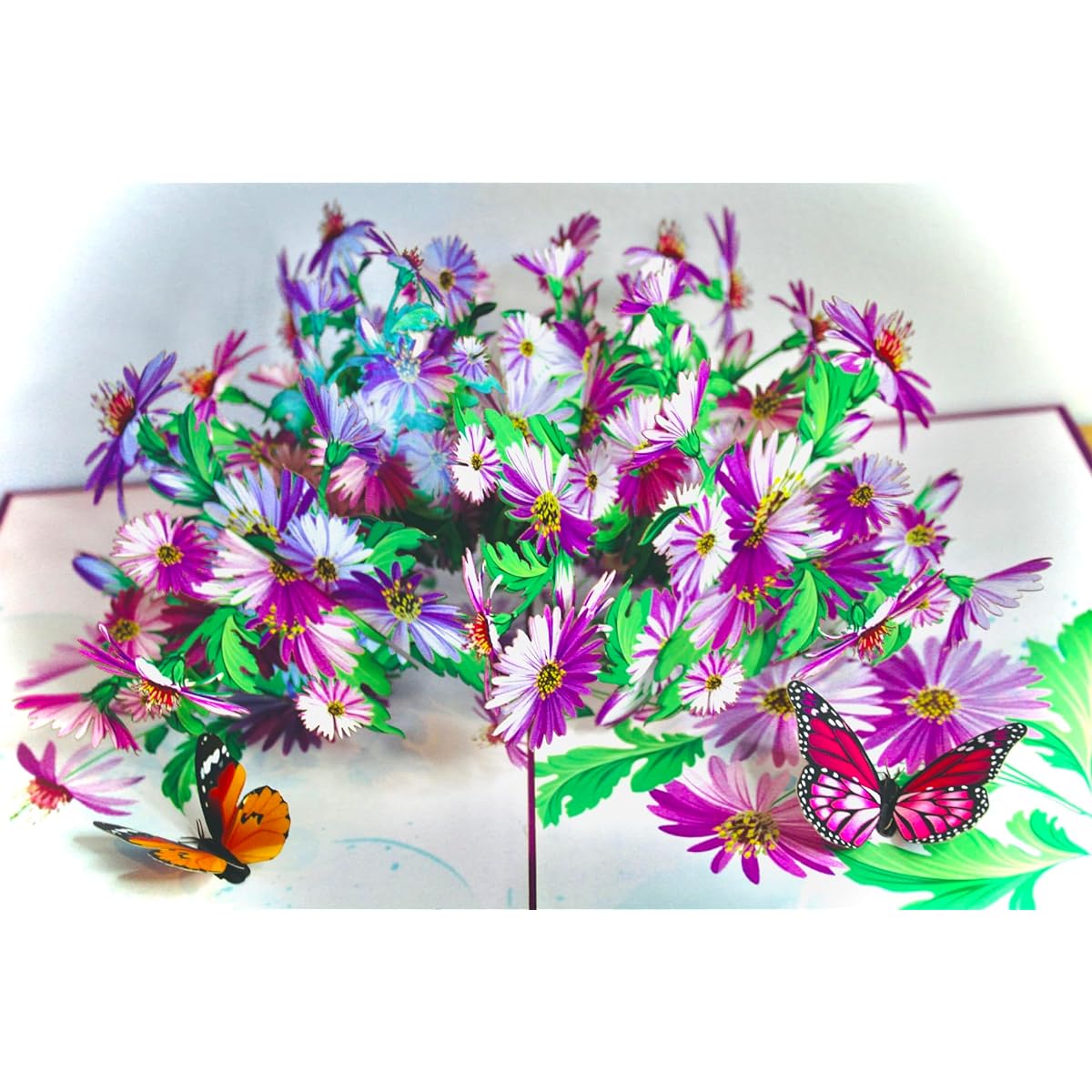 HEARTPOP Daisy Flower Pop Up Cards, Handmade 3D Greeting Cards for Mother's Day/Birthday/Thank You/Graduation/Anniversary/Wedding/Any Occasion Thinking of You | Message Note & Envelope Included | Size 5.9 x 7.9 Inch
