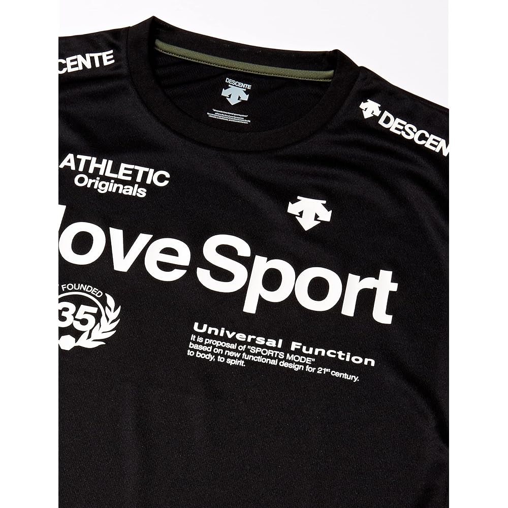 [DESCENTE] T-Shirt, Short Sleeve Shirt, Sweat Absorbent, Quick Drying, Dry Stretch, MOVESPORT, Training, Running, Gym, Men's