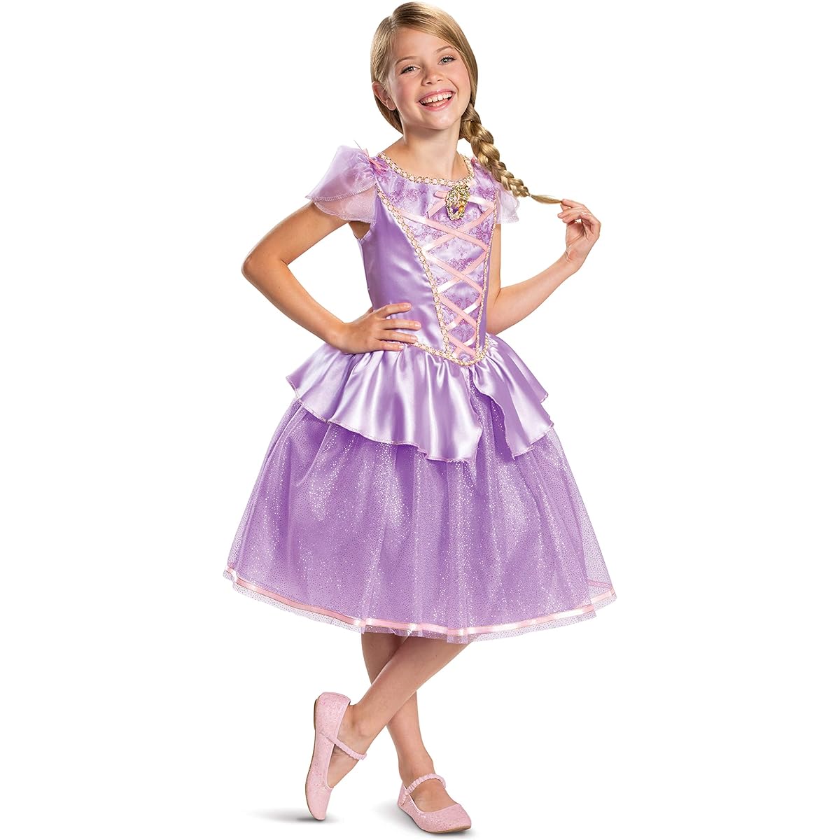 Disney Princess Tangled Halloween Kids Costume Girls 110-125cm Outfit Disguise 66612