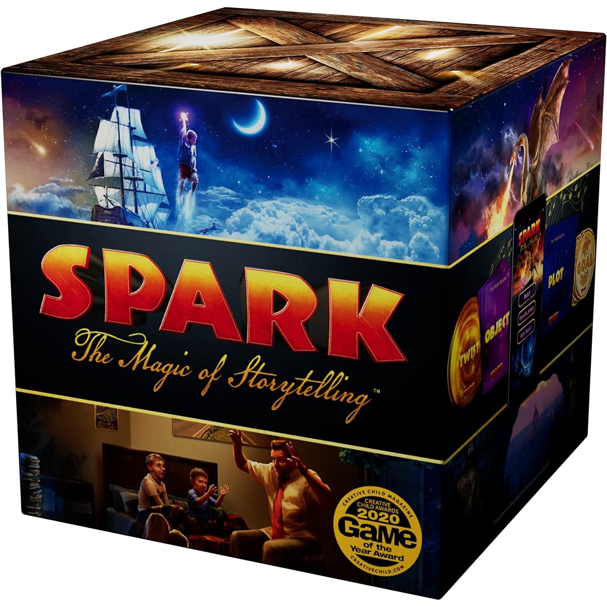 SPARK Story Magic | Storytelling Game for Kids & Adults | Family Game | Ages 6+ | 2+ Players | Average Play Time 5-10 minutes | Educational Game | Party Game | Improv