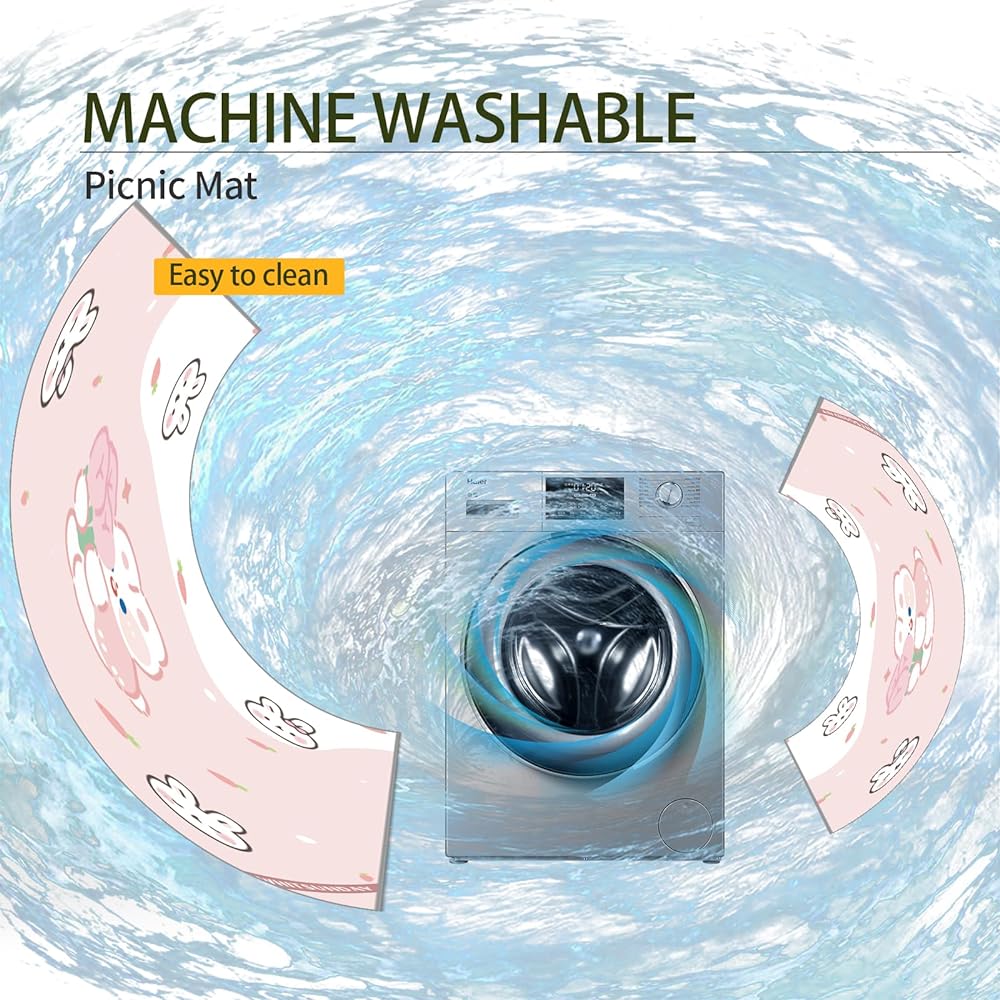 Picnic Blanket (Animal) Whitsunday Outdoor Picnic Blanket, Extra Large 80"x 80" Kids Blanket, Machine Washable Camping Mat, Waterproof & Sandproof, Foldable for Camping, Beach, Park