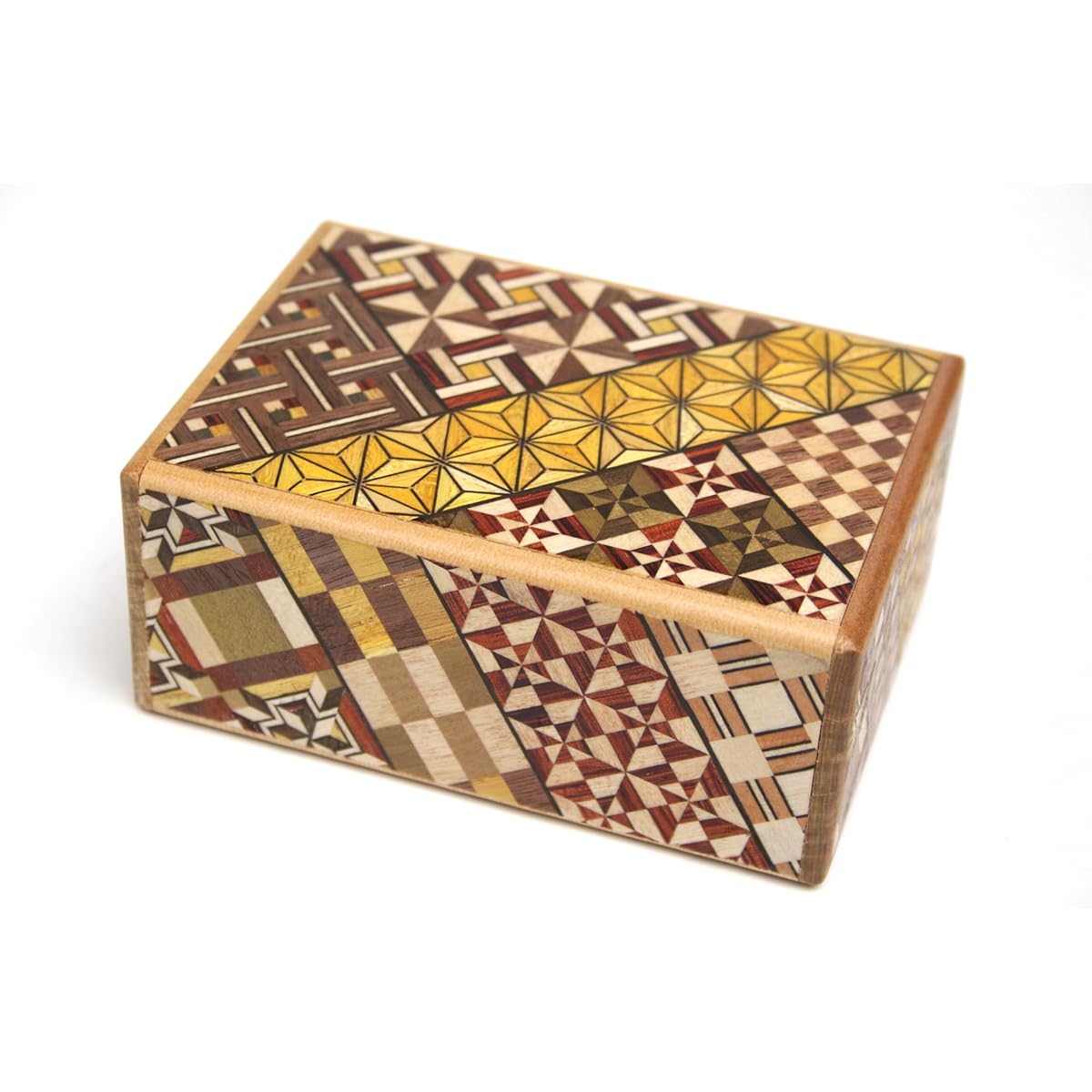 Hakone marquetry secret box 7 steps Japanese puzzle box 7 steps