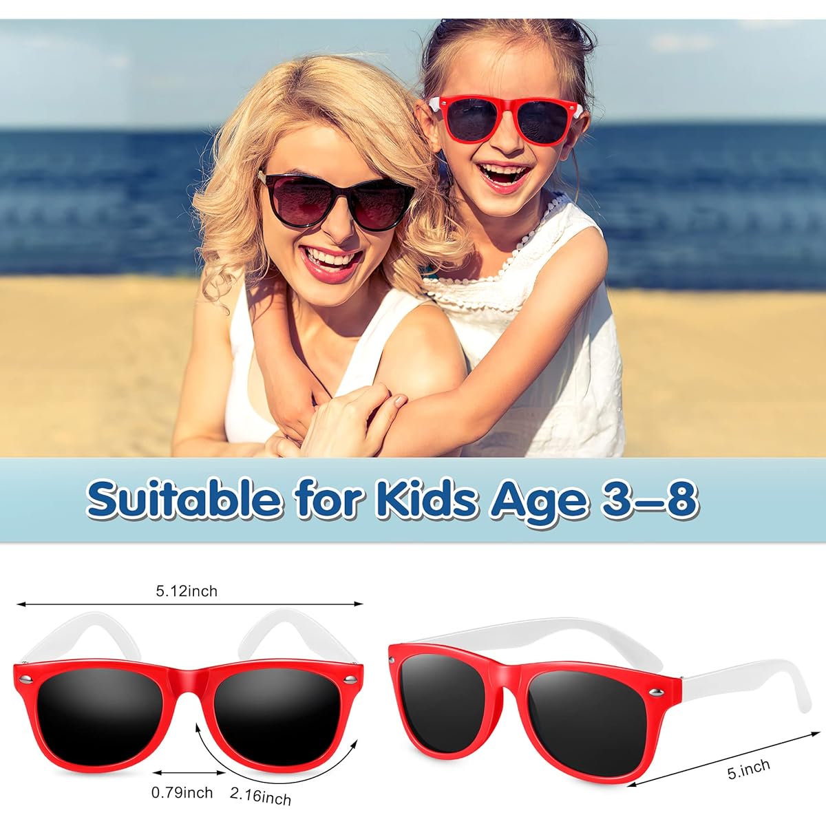 GINMIC Kids Sunglasses Bulk 24 Pack Neon Sunglasses for Kids Boys Girls Birthday Party Supplies Beach Pool Party Favors Fun Gifts