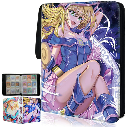 sabermaster Yu-Gi-Oh Trading Card Binder, 720 Card Collector Album Holder with 40 Removable Sleeves, Great Gift for Boys and Girls (1)