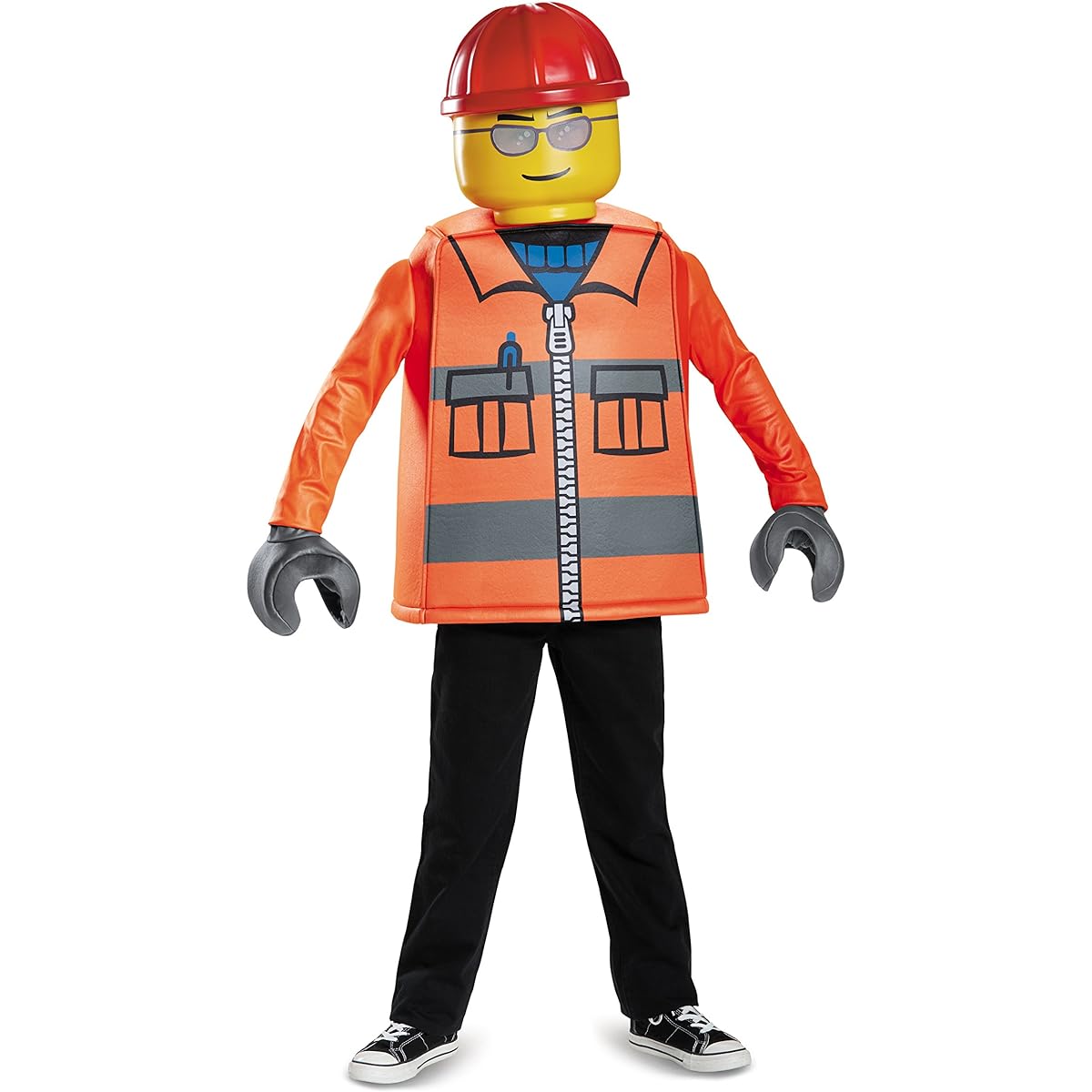Construction Worker LEGO Classic Costume, Costume for Kids, Male Construction Worker Classic