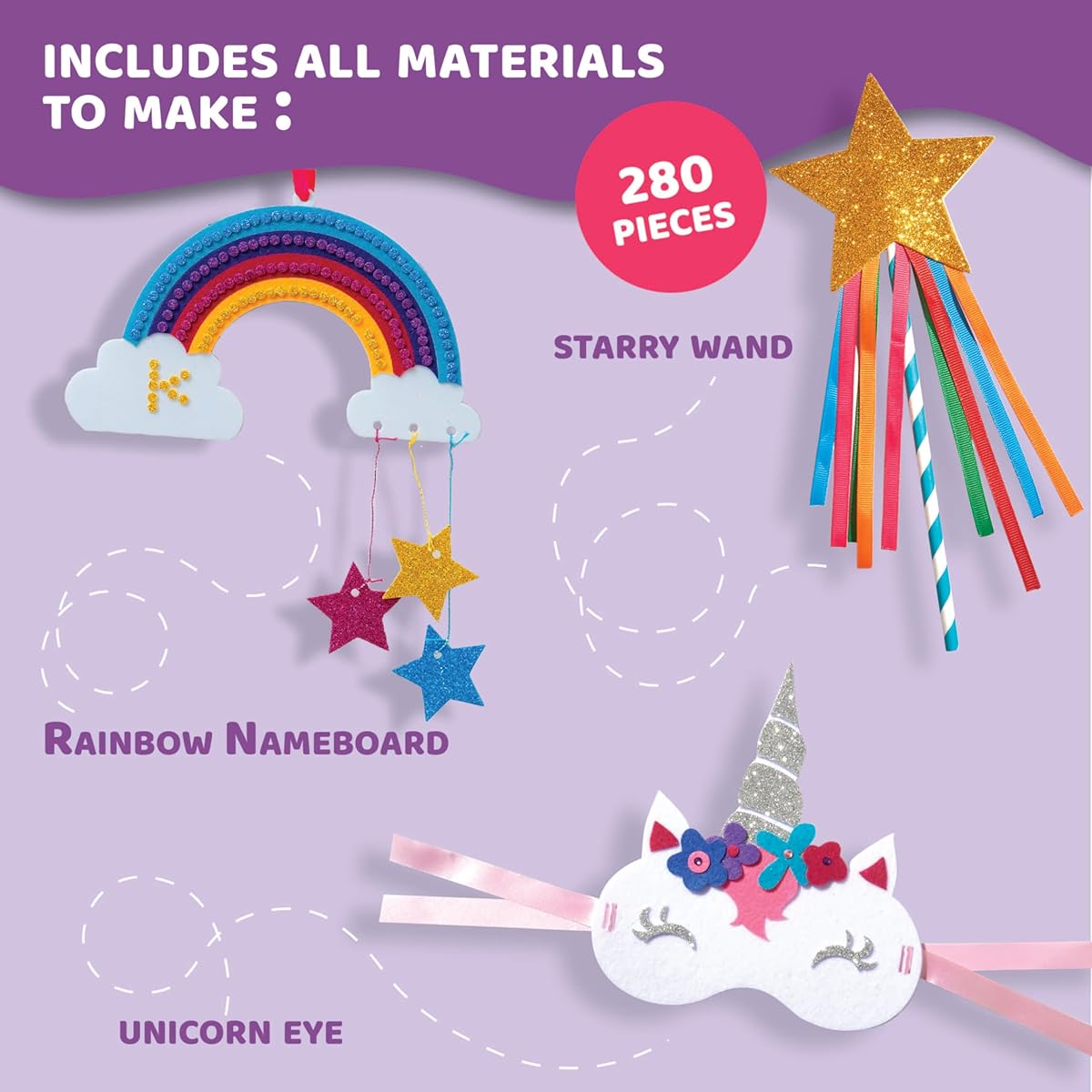 jackinthebox JITB Jr. Unicorn 3-in-1 Craft Kit