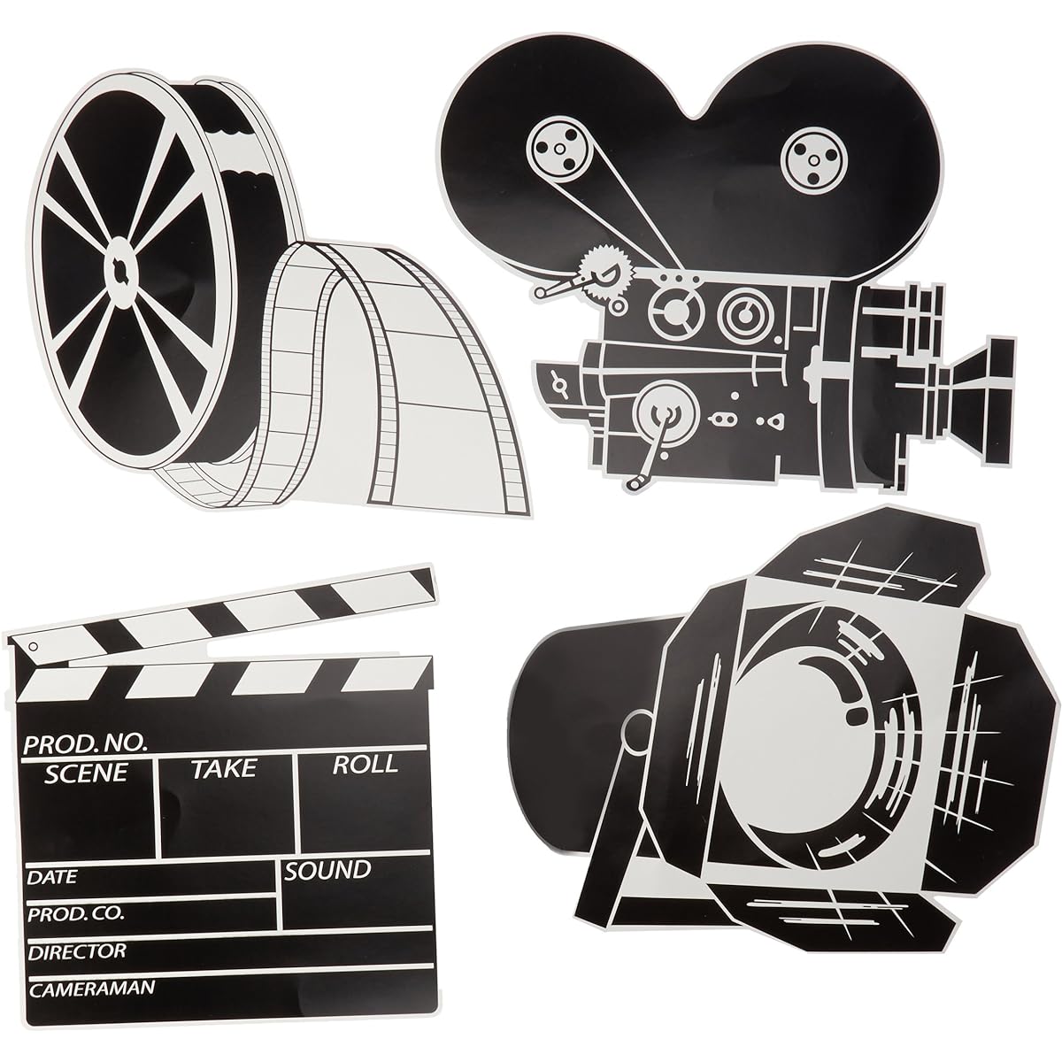Beistle Movie Set Decoration Cutout Black/White