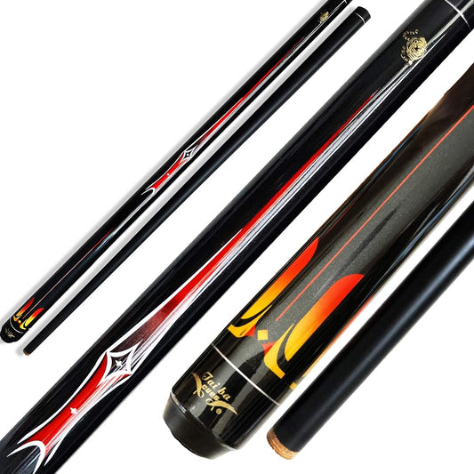 Tai ba cues 2 Piece Pool Cue Stick 13mm Tip Short 48" Junior Kids Cue Hardwood Canadian Maple Professional Billiard Pool Cue Stick 21.5oz (Your Choice) Blue Black