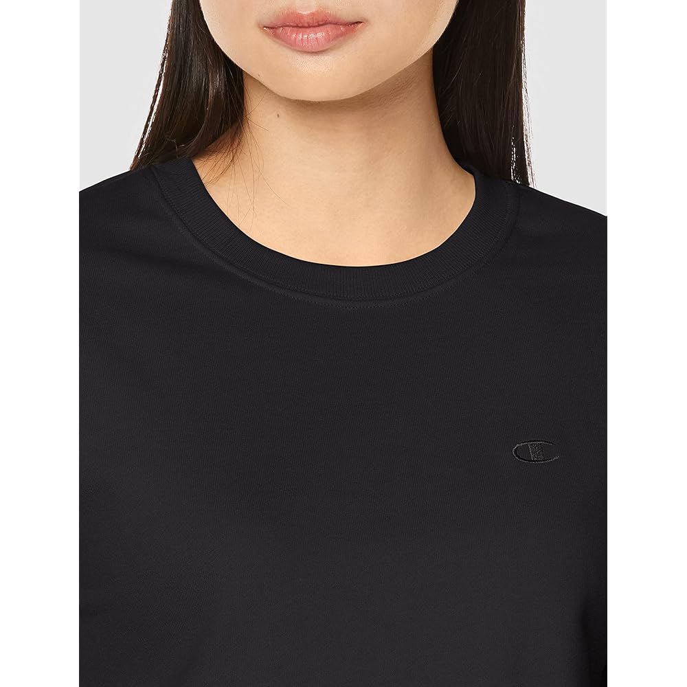 [Champion] Sweatshirt, Short Sleeve, Round Neck, Fleece, Embroidery, One Point Logo, Short Sleeve Sweatshirt, Women's Basic, CW-Z008/CW-X011
