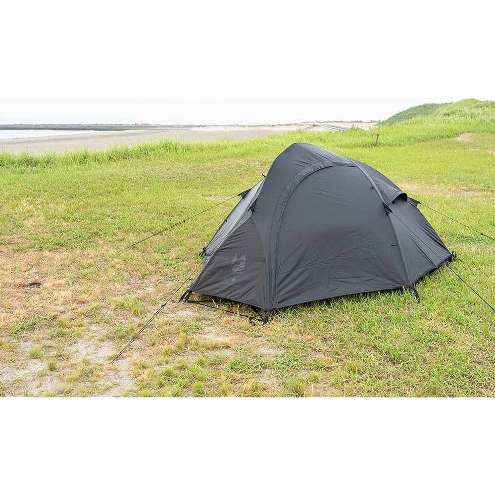 Canadian East x Ogawa Outdoor Camping Tent Ardeine Black Body/Flame Retardant Apron Set