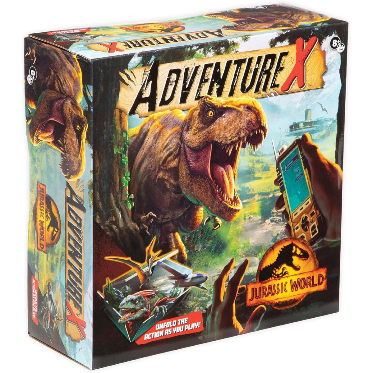 AdventureX Jurassic World Dinosaur Themed Escape Room Disposable Board Game Box is part of the game Ages 8+