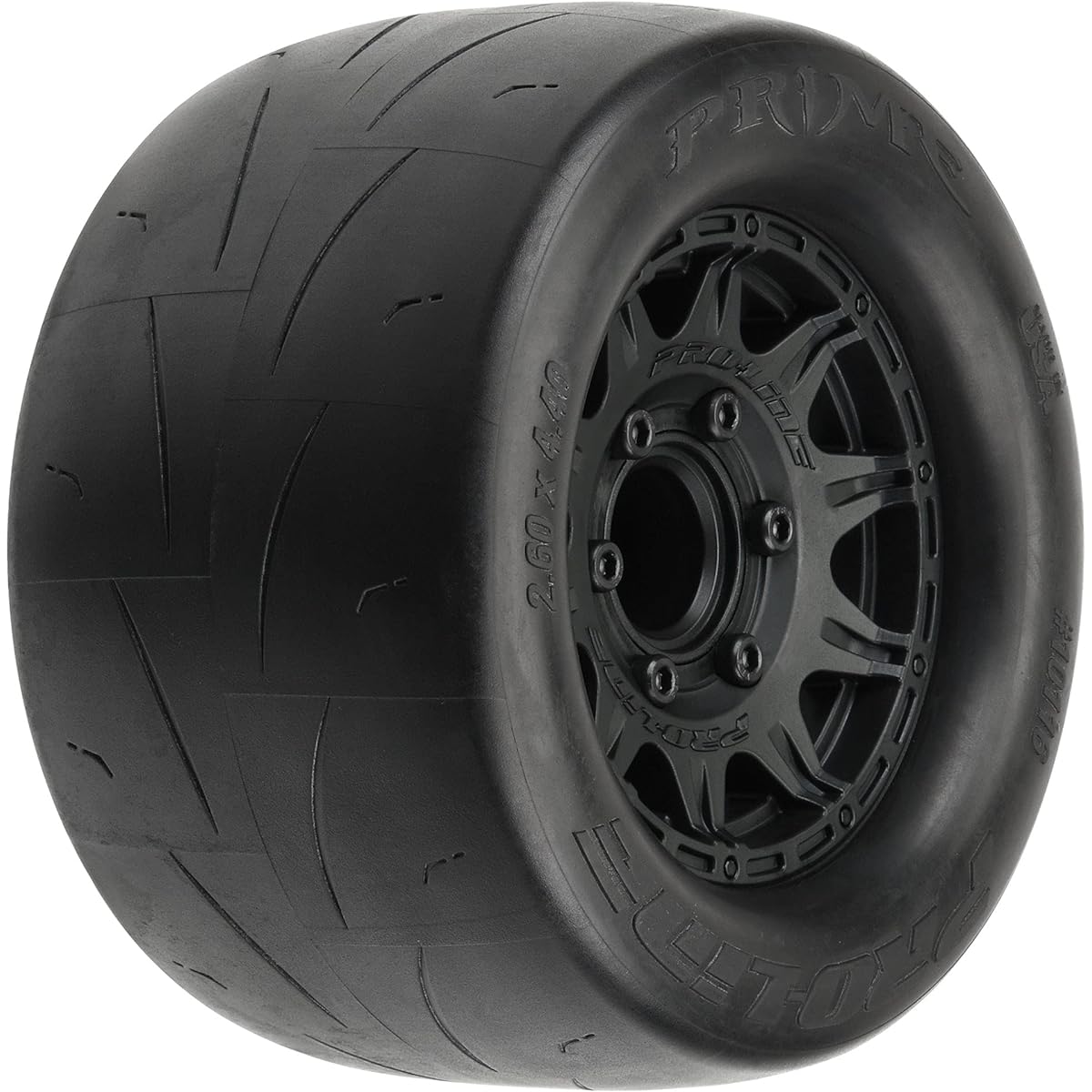 Pro-line Racing 1/10 Prime Front/Rear 2.8" Street MT Tire Mount 12mm Black Raid (2) PRO1011610