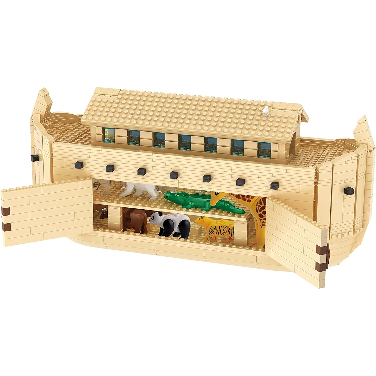 Nativity Bricks Noah's Ark Building Block Set, 976 Pieces, Ages 12+