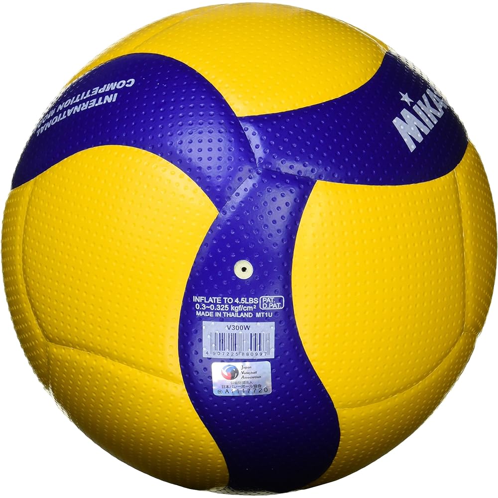 MIKASA Volleyball Internationally Certified Ball/Certification Ball No. 5 (General/University/High School) [V League Version] Yellow/Blue V300W-V Recommended Internal Pressure 0.3 (kgf/㎠)