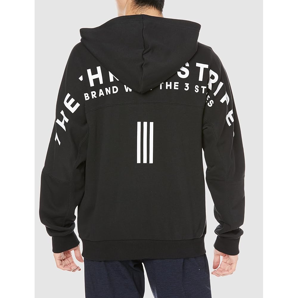[Adidas] BUK37/JSY27 Men's Sweat Hoodie Warding Loose Fit French Terry Full Zip Parka