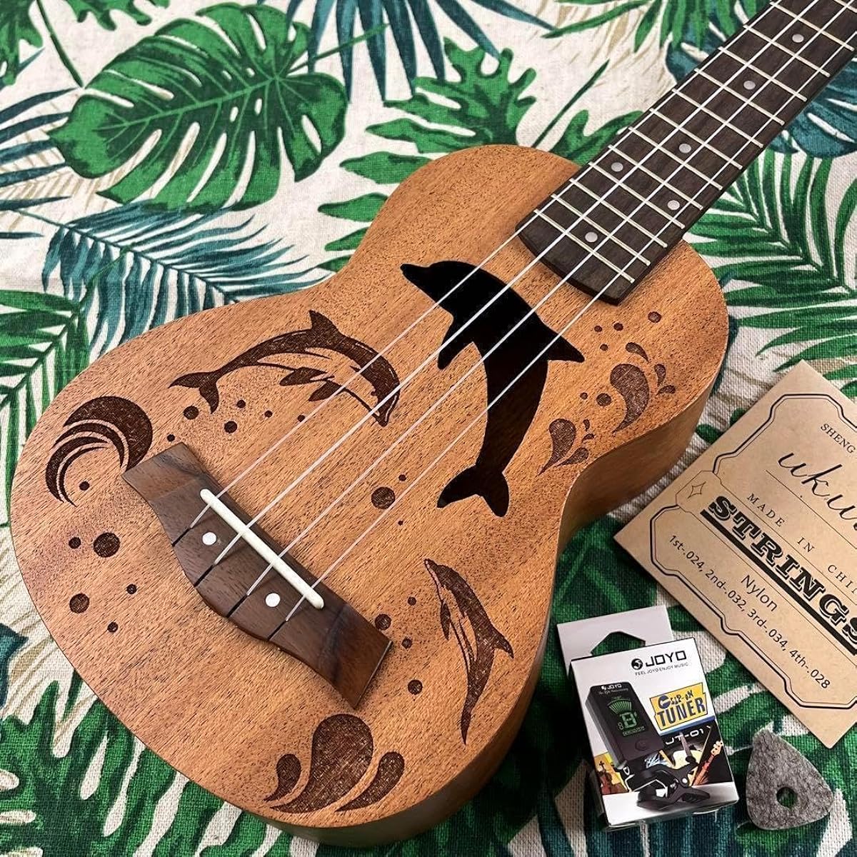 music ukulele Dolphin Electric Soprano Ukulele UK Specialty Store