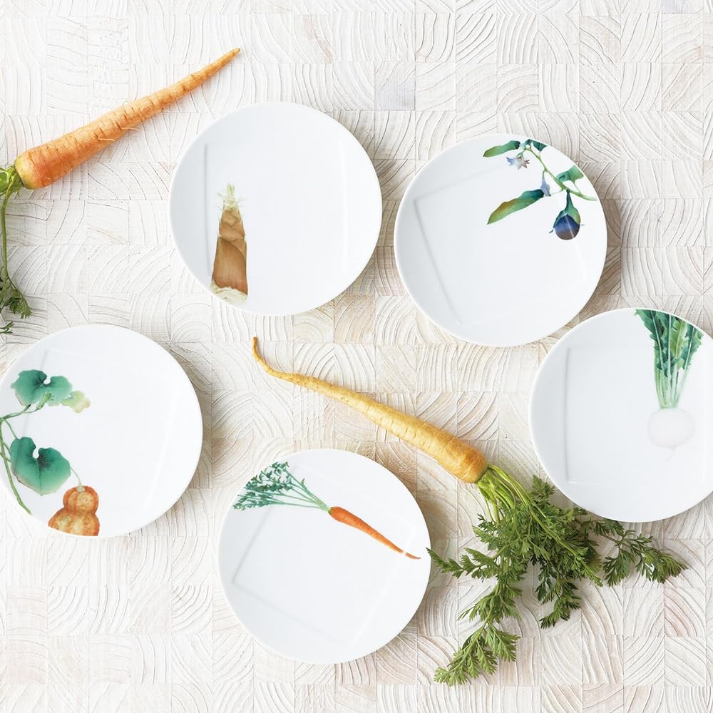 Noritake Noritake Plate (Picture Change Set) 15.5cm Shunsai Kyoka Microwave Safe Dishwasher Safe 5 Pieces Fine Porcelain F9931A/1620-38