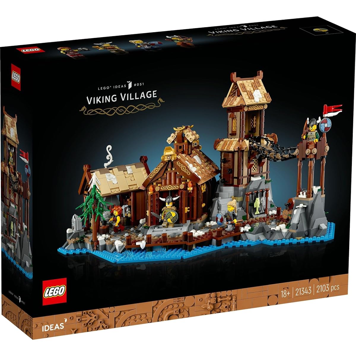 LEGO Idea Viking Village 21343 Toy Block Present Fantasy Adventure Boys Girls Adults