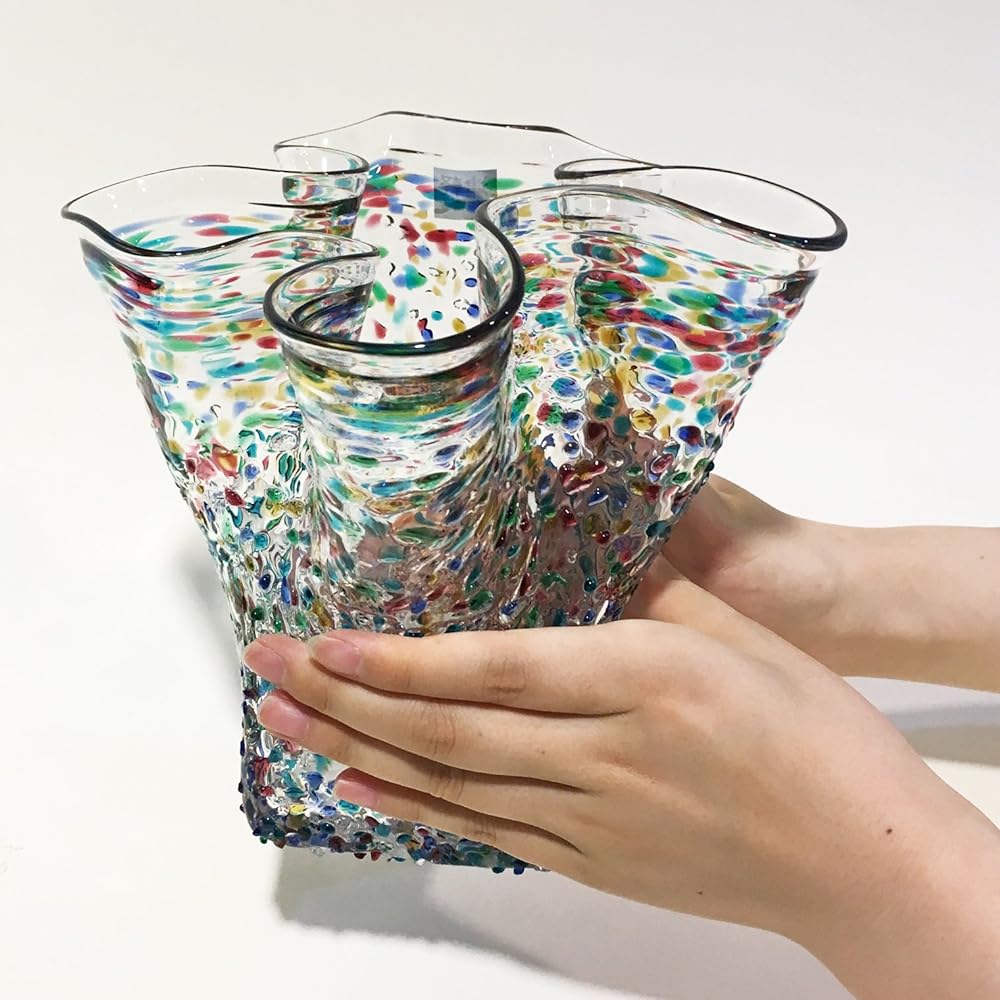 Tsugaru Vidro Frill Vase F-79455