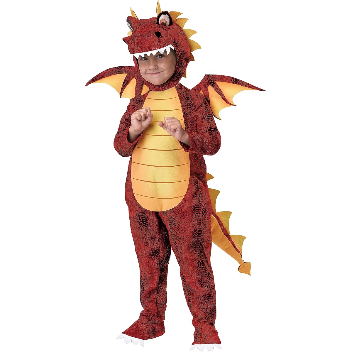 Fire Breathing Dragon Toddler Costume Fire Breathing Dragon Toddler Costume Fire breathing dragon toddler costume♪Halloween♪Size: 3/4