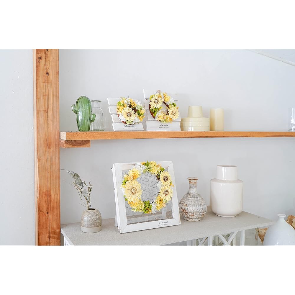 Paseo Sora Himawari Wreath Stand Set Yellow L KD-165L