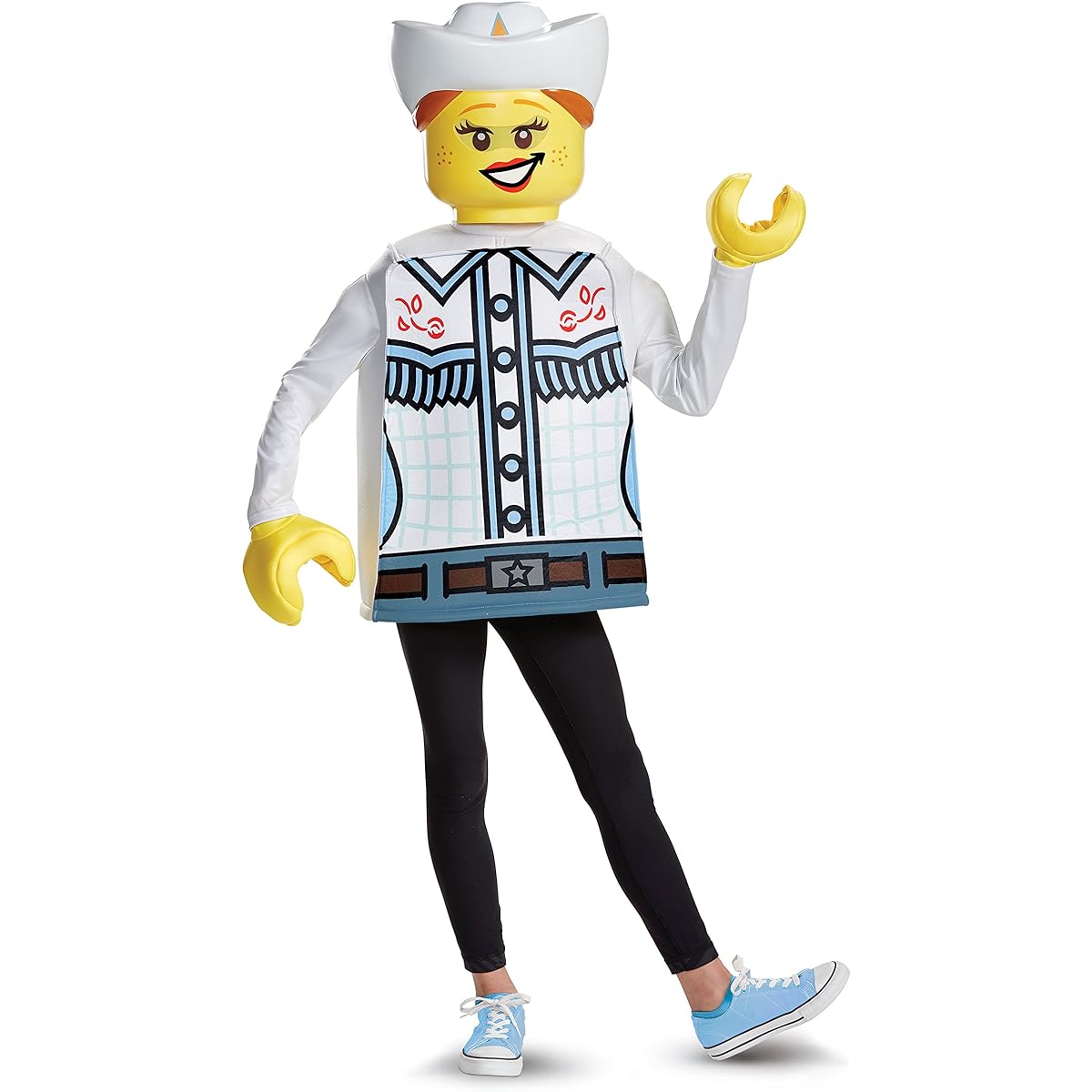 Cowgirl Lego Classic Outfit, Costume for Children and Women Cowgirl Classic ■Size: M