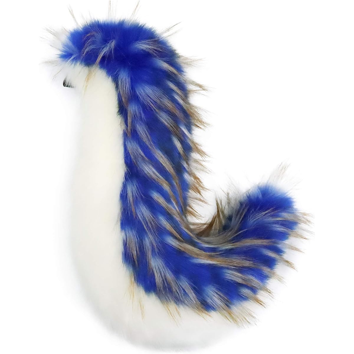 Furryvalley Fursuit Tail Fur Partial Fluffy Tail Cosplay Party Costume for Kids and Adults (Blue)