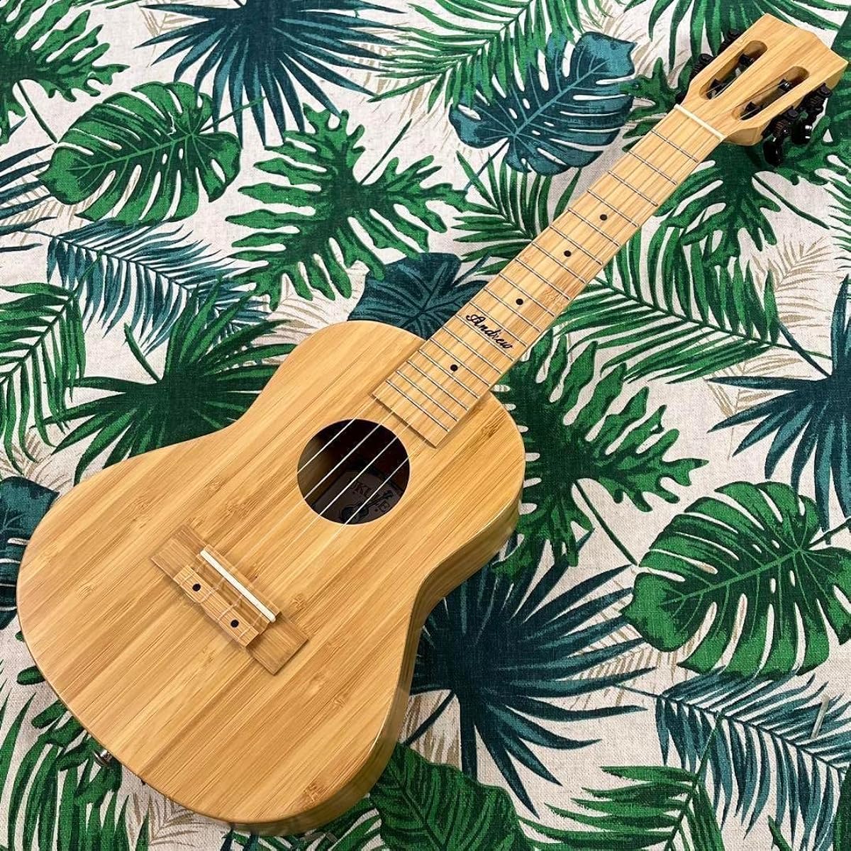 Andrew ukulele All bamboo electric concert ukulele