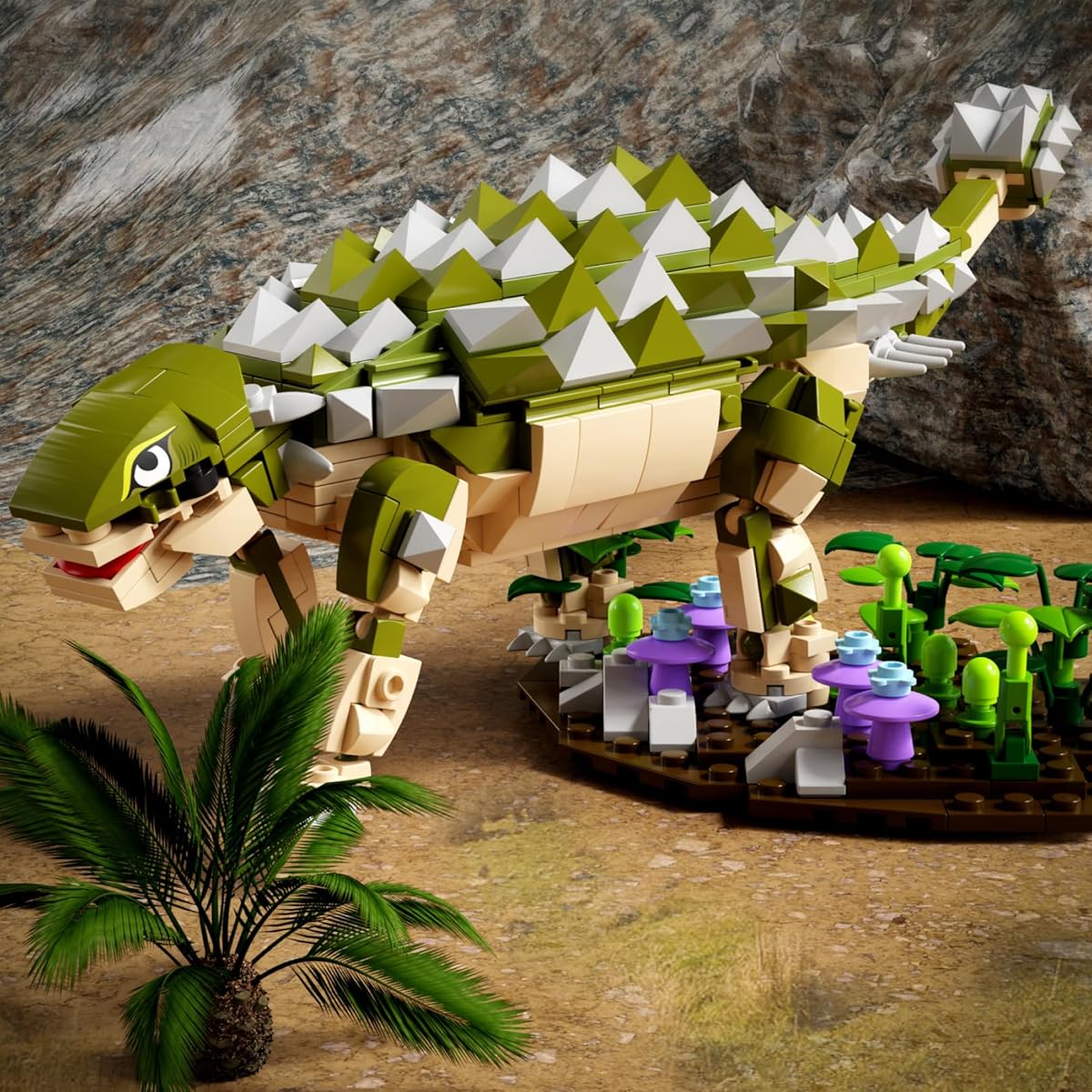 LEQUMOC Dinosaur Building Set L005 Ankylosaurus Jurassic Dinosaur World Park Set for Boys and Girls Ages 4+ 601 Pieces