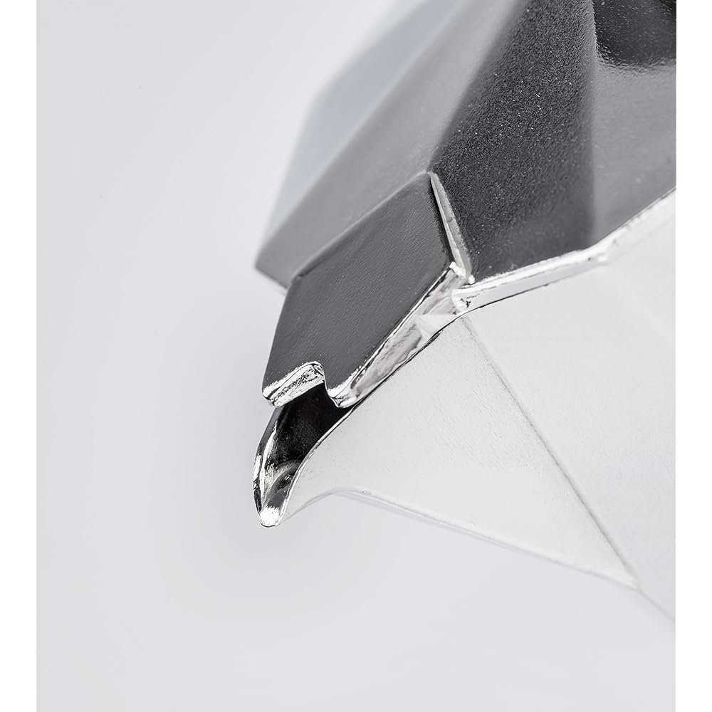 Barazzoni Direct Fire Espresso Maker Metallic ∅8.7 x H16cm Espresso Coffee Maker 3 Cups 830005503