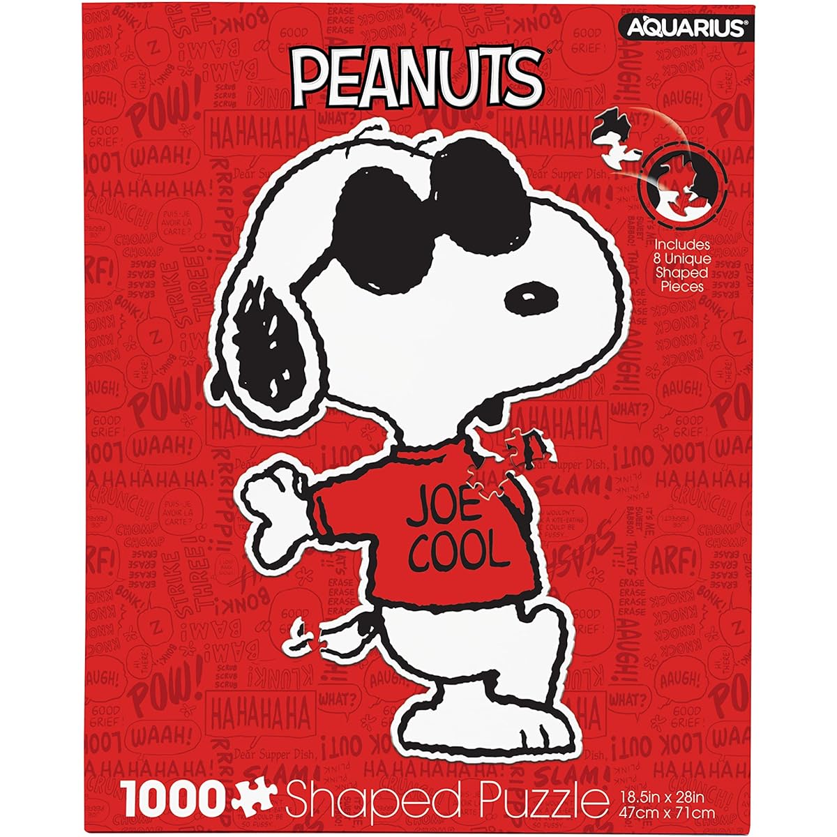 Peanuts JOE COOL Includes 8 Unique Shaped Pieces 1000 Piece Jigsaw Puzzle (8 Unique Shaped Pieces 1000 Piece Jigsaw Puzzle) [Parallel Import]