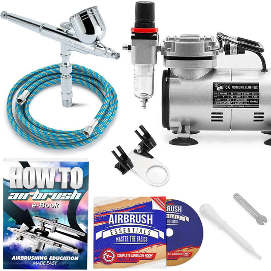 PointZero Multipurpose Airbrush Kit Compressor Craft Hobby Art Cake Decoration