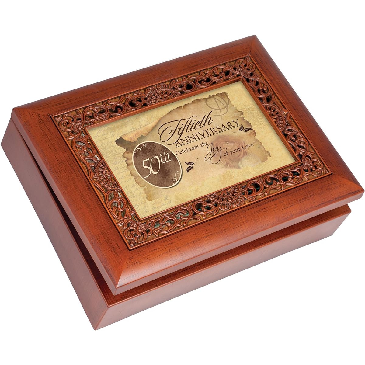 [Cottage Garden] Cottage Garden Music Box 50Th Anniversary Plays Light Up My Life With Ornate Woodgrain Finish OMB54 [Parallel Import]