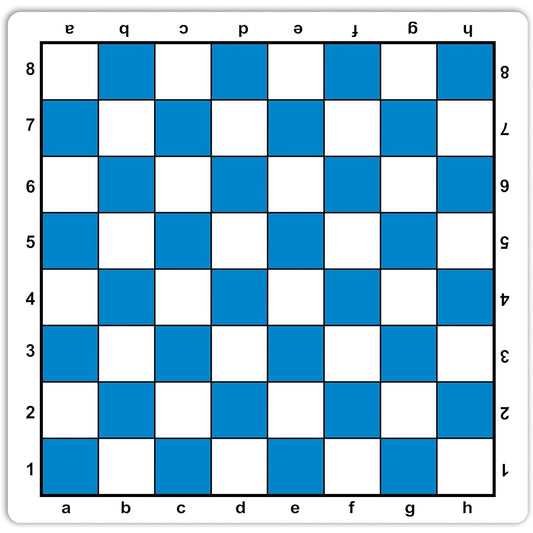 WE Games Blue Mouse Pad Chess Board 20" Made in the USA
