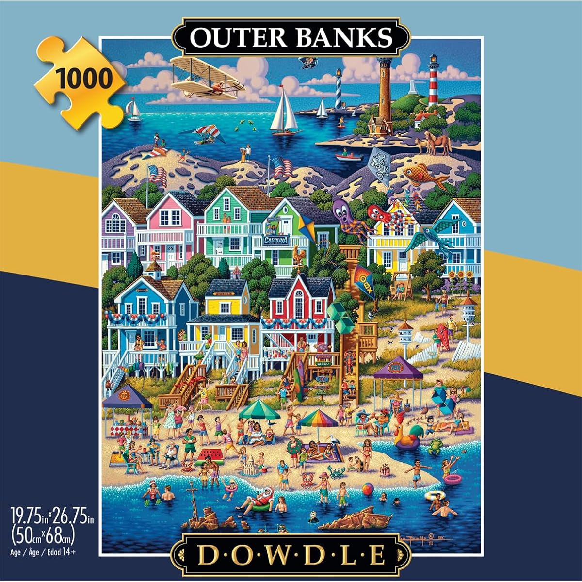 Buffalo Games – Dowdle – Outer Banks – 1000 Piece Jigsaw Puzzle for Adults Challenging Puzzle Perfect for Game Night – Finished Size 26.75 x 19.75