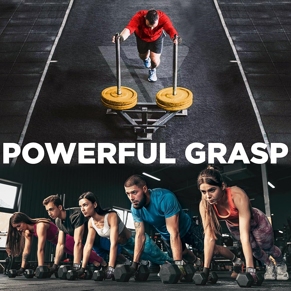 RDX Weightlifting Gloves Gym Fitness Workout with Anti-Slip Pad Full Palm Protection Ultra Breathable Bodybuilding Strength Training HIIT WOD Exercise Half Finger Men Women Cycling Rowing Climbing