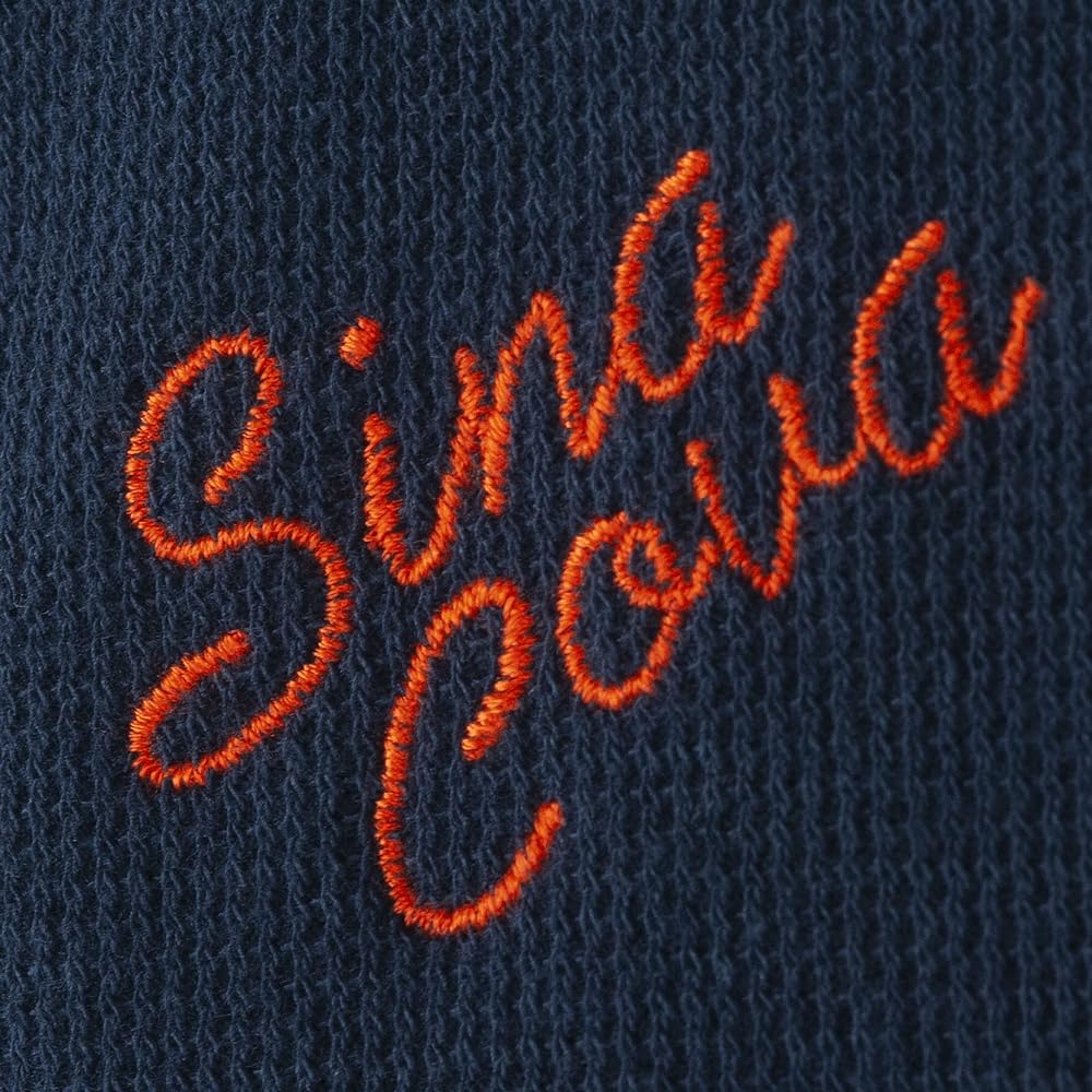 [Shinakoba] Men's Sweatshirt, Long Sleeve, Round Neck, Crew Neck, 100% Cotton, Ridged W Face Sweatshirt, Flying Pattern, Embroidery 23120020