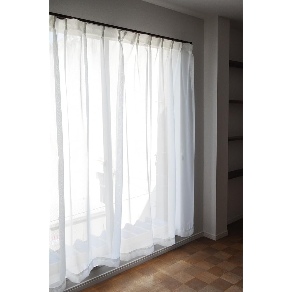 Made in Japan High performance UV cut image blocking mirror lace curtain [Sara] 130cm width x 208cm length (set of 2)