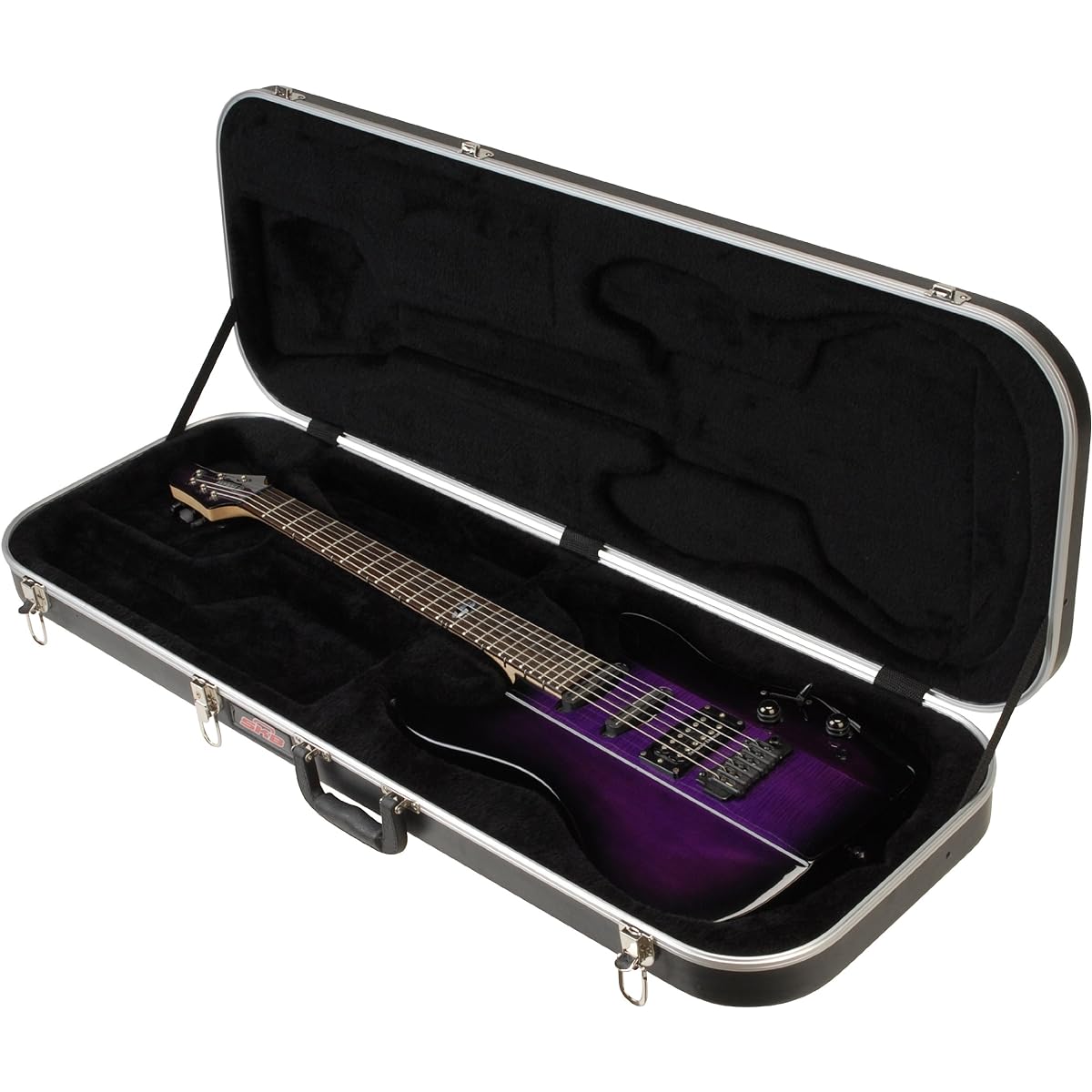 SKB Electric Guitar Rectangular Hard Shell, Standard Latch, Handle