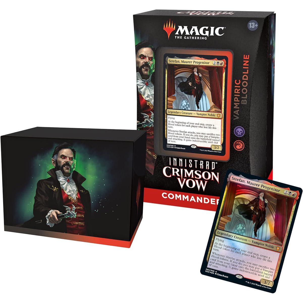 Set of 4 Magic: The Gathering Innistrad: Crimson Oath Commander Decks | 2 Vampire Bloodlines + 2 Spirit Flights