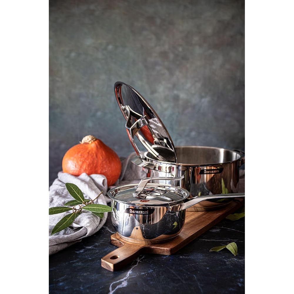 Barazzoni Two-handed pot stainless steel ∅24 x H9cm Low casserole MY POT 160004024