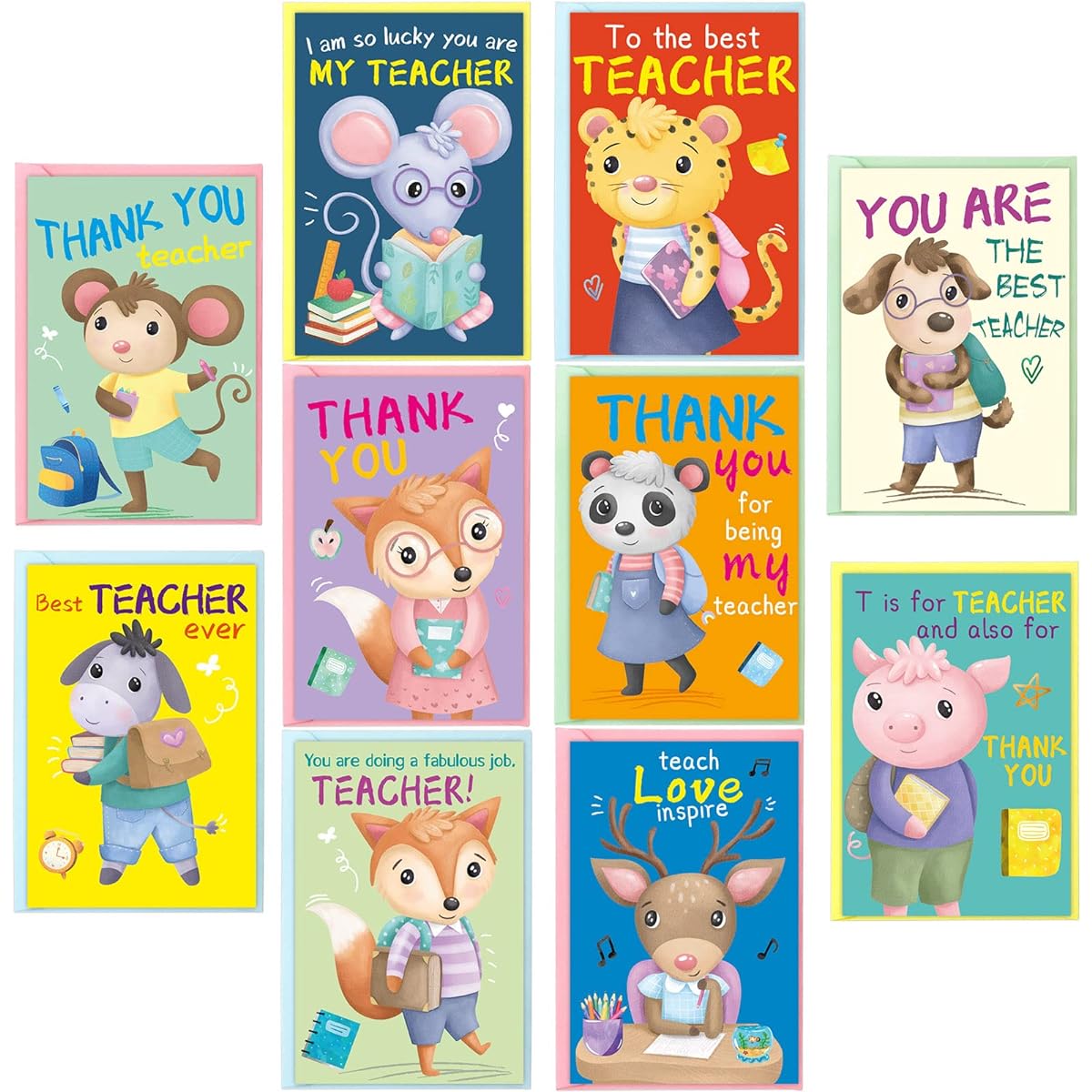 WorldBazaar Teacher Thank You Card Greeting Card with Envelope