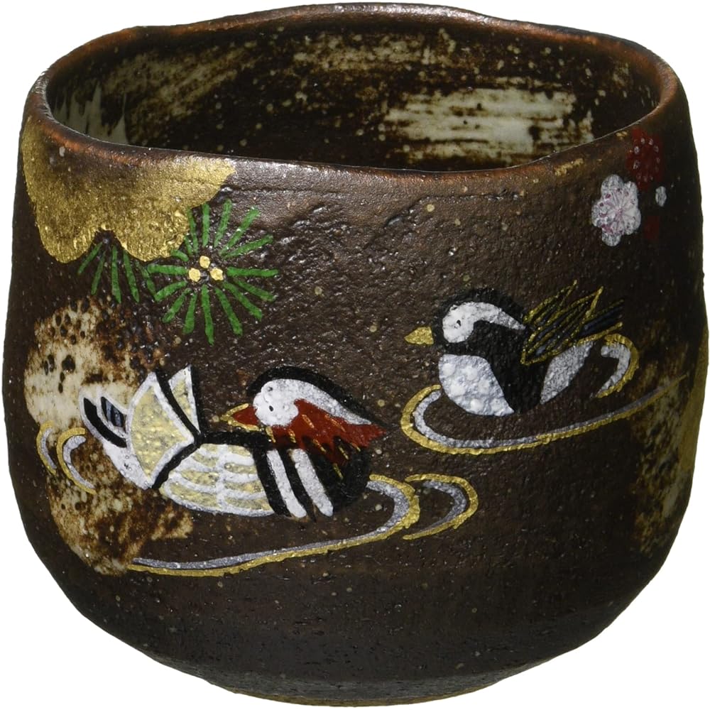 Kyoto ware Kiyomizu ware Yawata kiln Matcha bowl (in wooden box) Yugenzakura TBM532