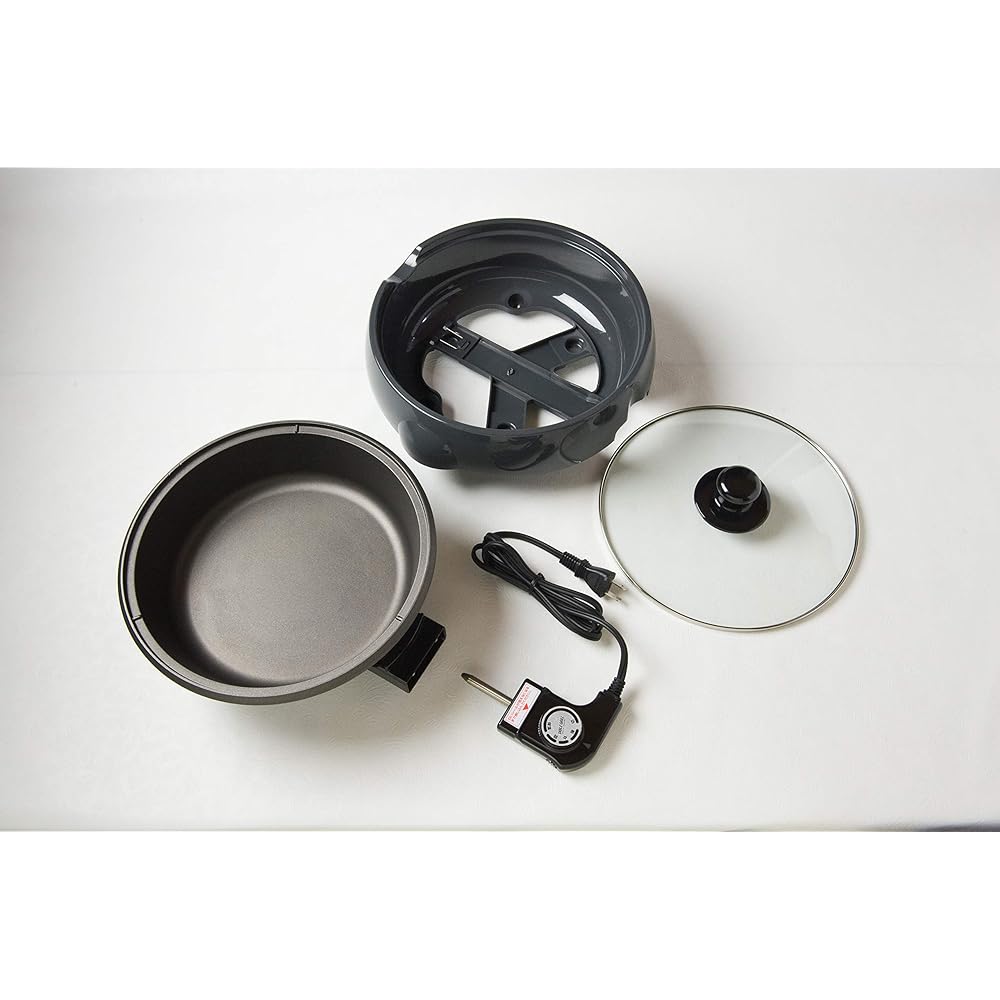 Electric grill pan 23cm gray AZ-3925