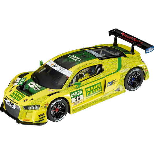 Carrera 31027 Audi R8 LMS GT3 Mann-Filter Land Motorsport No.28 1:32 Scale Digital Slot Car Racing Vehicle Digital Slot Car Race Track